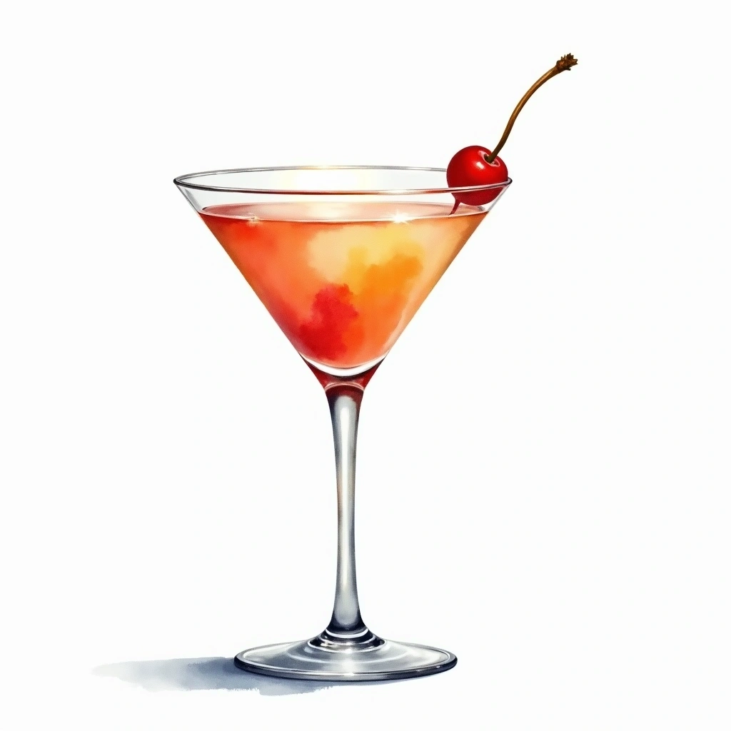 Vodka Martini cocktail in a cocktail glass — made with Vodka, Dry Vermouth, and Olive