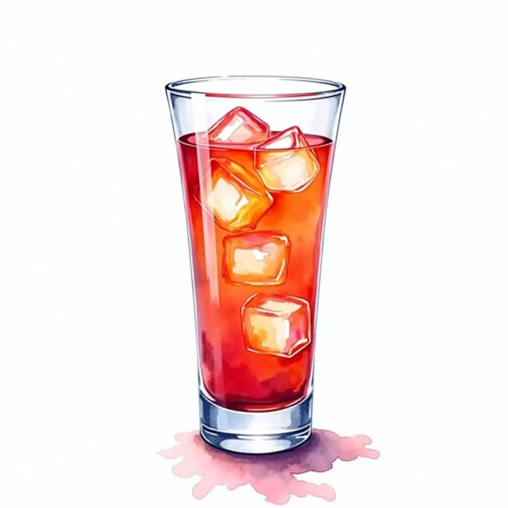 Vodka Russian cocktail in a collins glass — made with Vodka and Schweppes Russchian