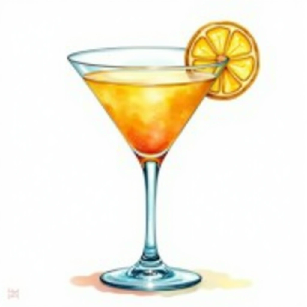 Waikiki Beachcomber cocktail in a cocktail glass — made with Triple sec, Gin, and Pineapple juice