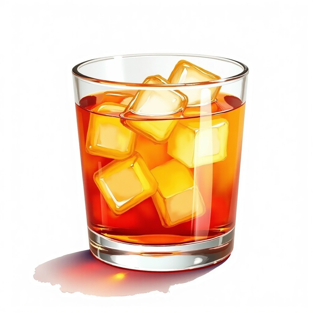 Whiskey Sour cocktail in a old-fashioned glass — made with Blended Whiskey, Lemon, and Powdered sugar