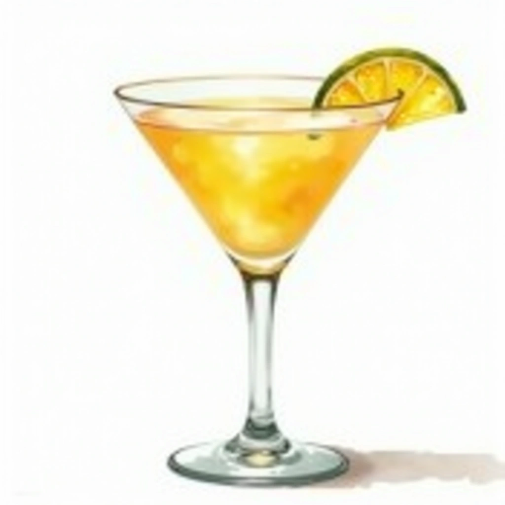 White Lady cocktail in a cocktail glass — made with Gin, Triple sec, and Lemon Juice