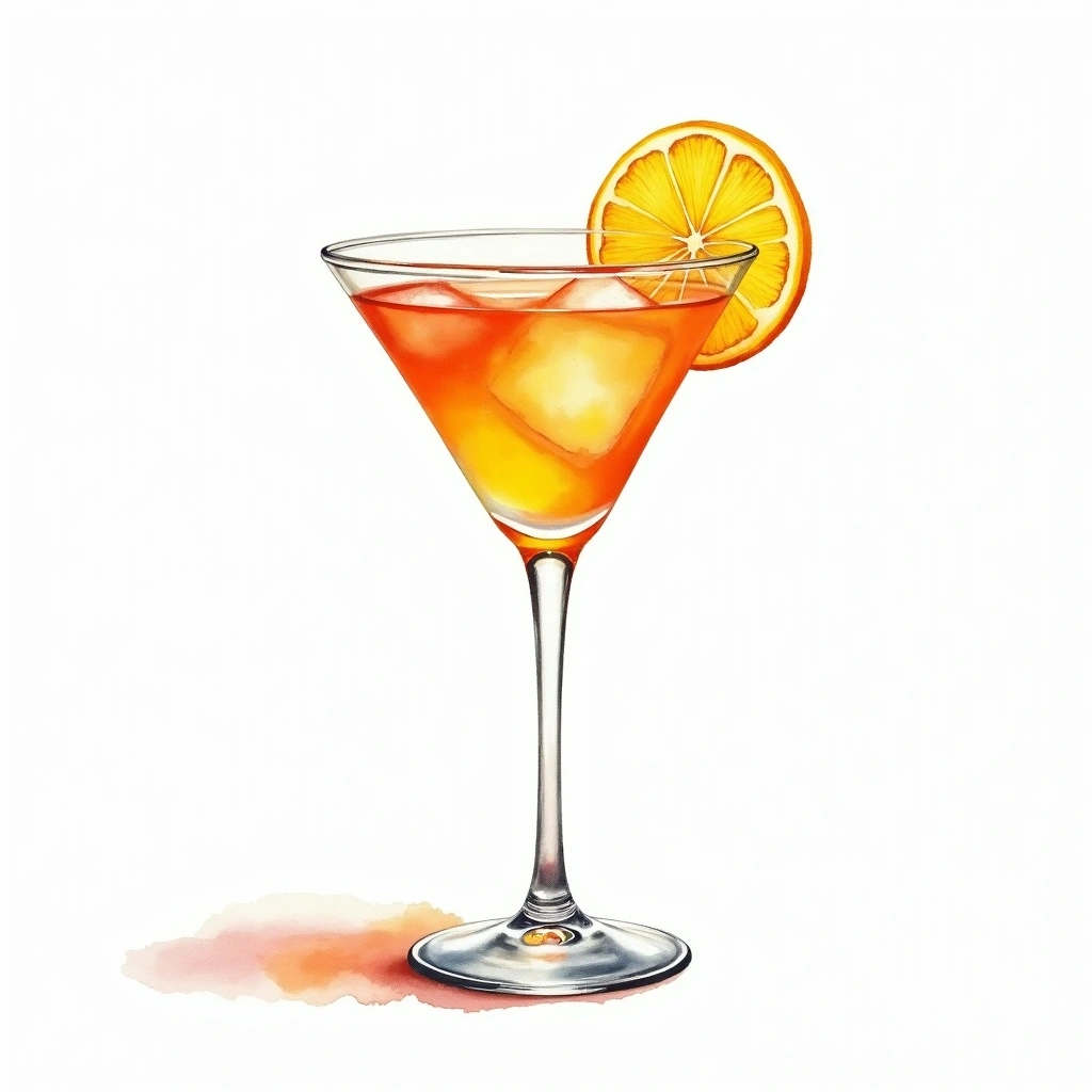 Wine Punch cocktail in a collins glass — made with Red wine, Lemon, and Orange juice