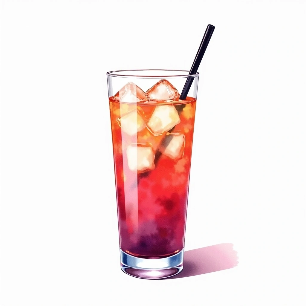 Yoghurt Cooler cocktail in a highball glass — made with Yoghurt, Fruit, and Ice