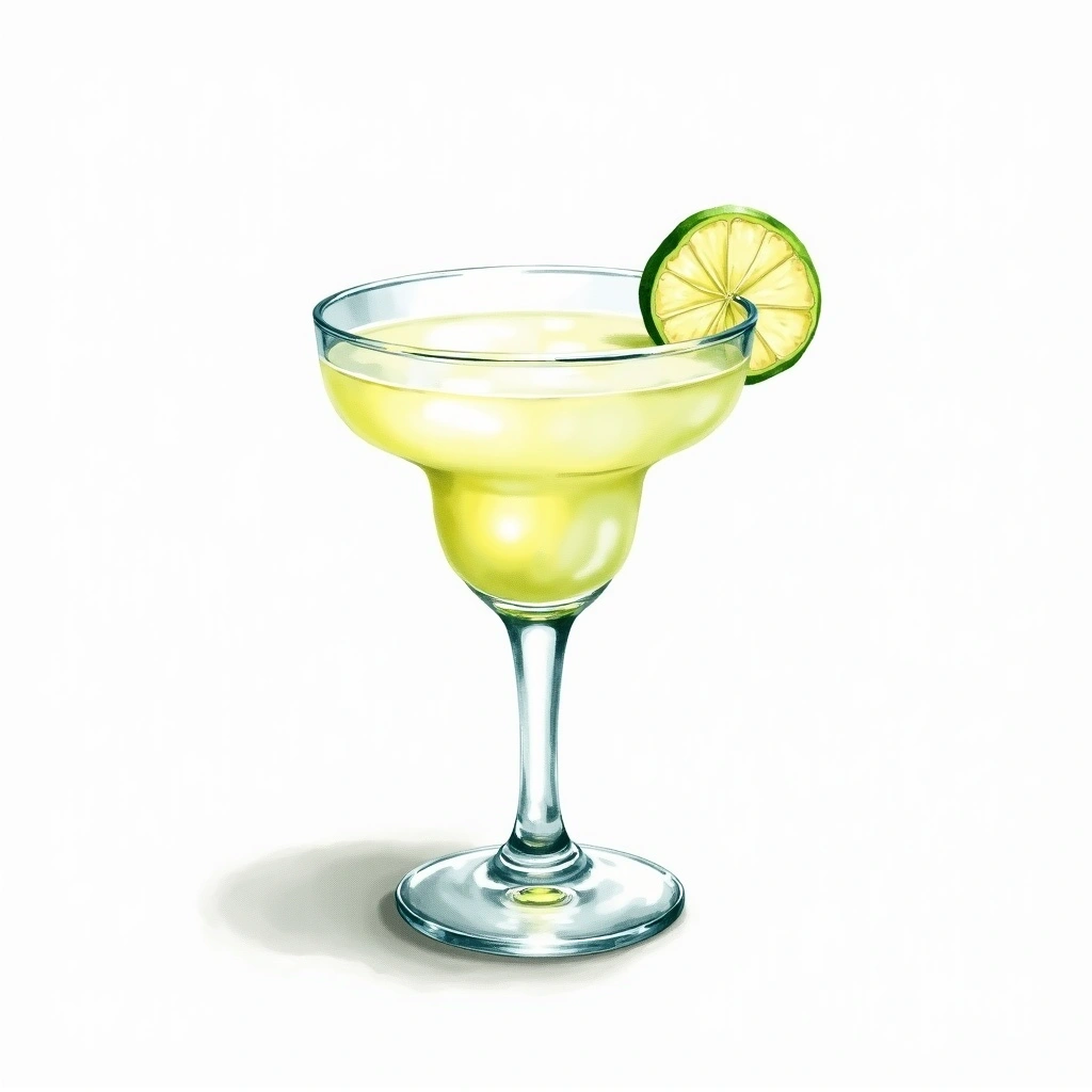 Margarita glass — cocktail glass type