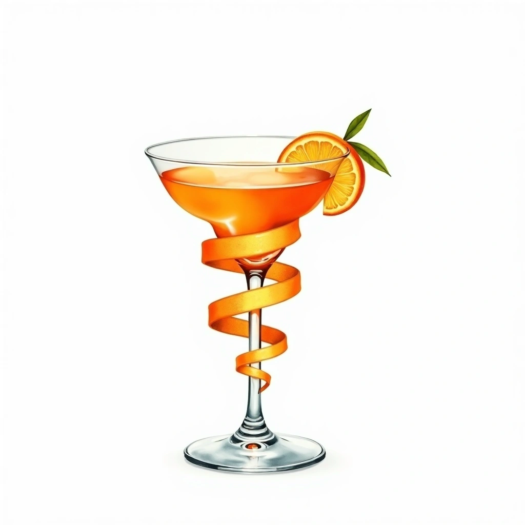 Orange spiral — other used in cocktails