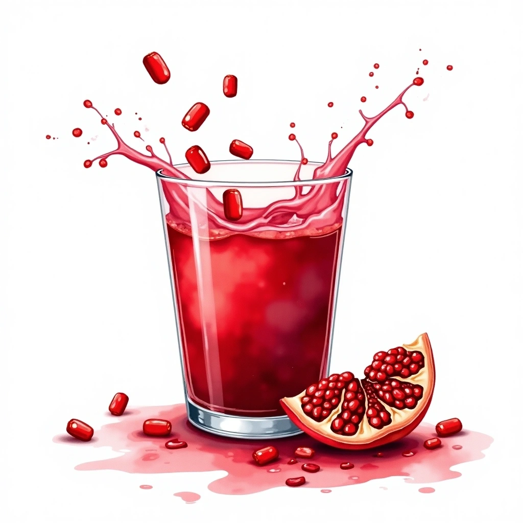 Pomegranate juice — other used in cocktails