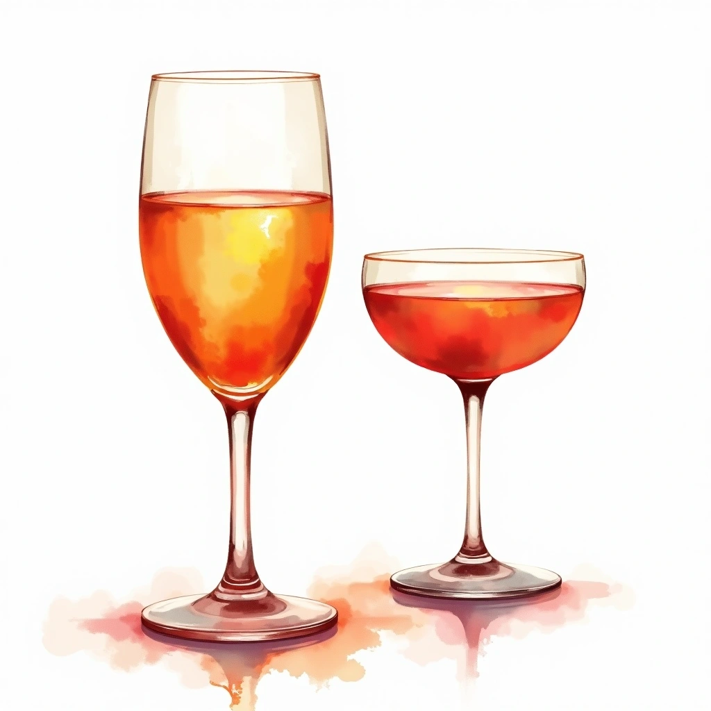 Non-Alcoholic cocktail occasion — watercolor illustration
