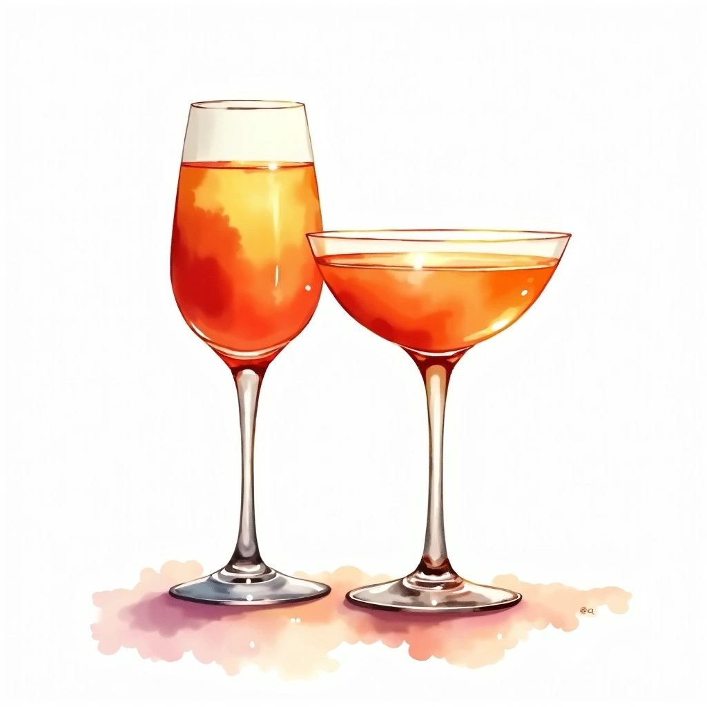 Party cocktail occasion — watercolor illustration